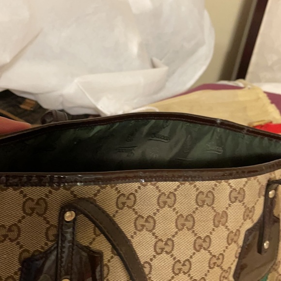 Authentic Gucci Mono Tote Canvas - Picture 10 of 16